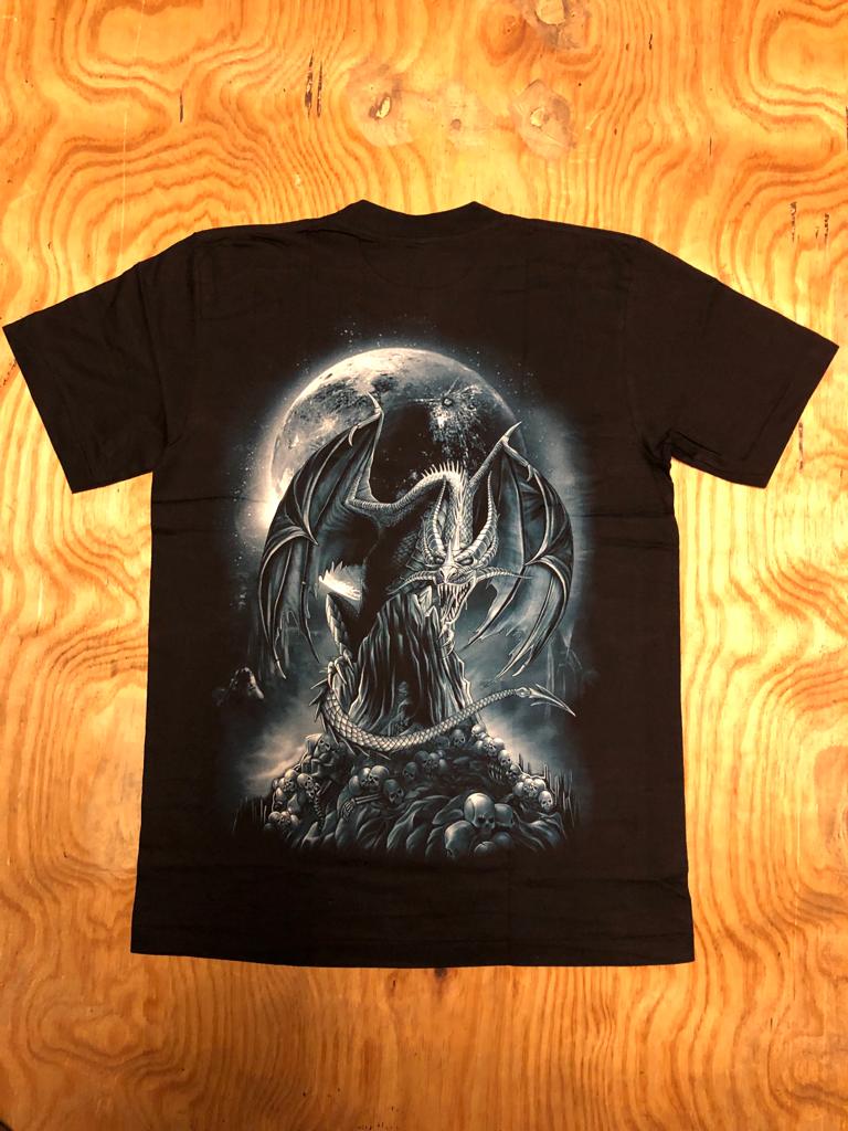 NO60 - Dragon - Moon And Skulls