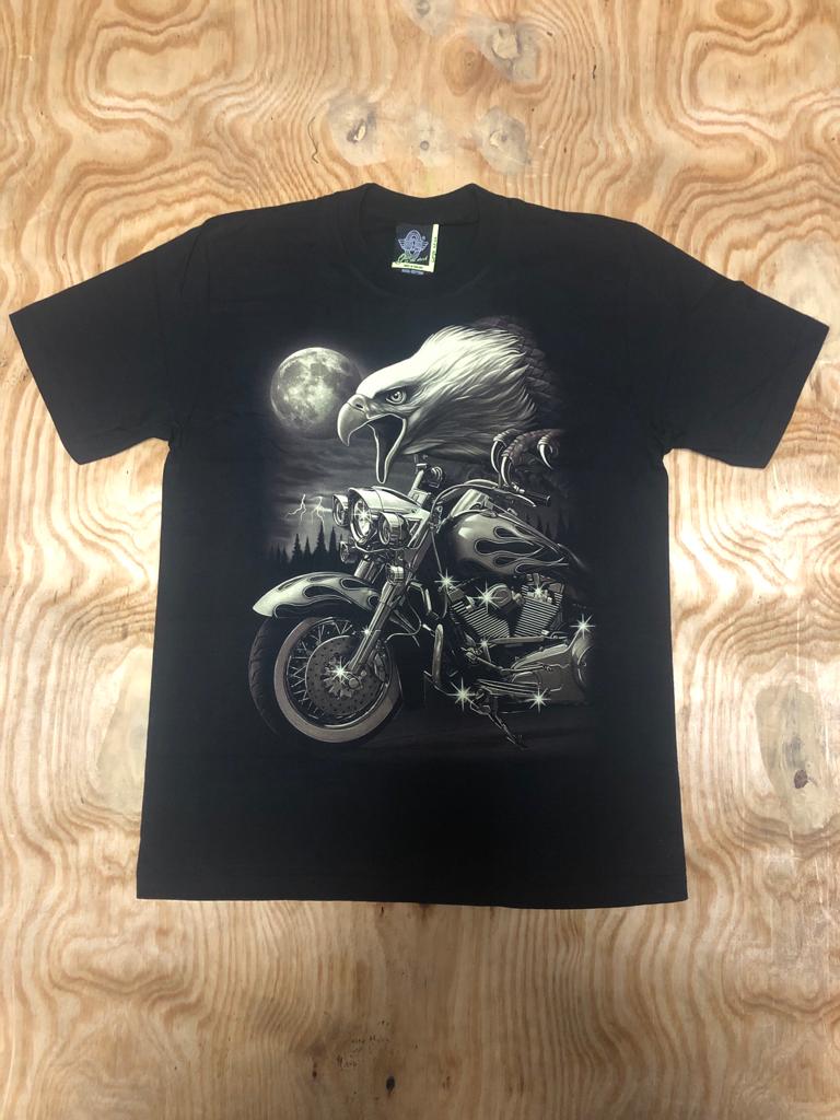 SK28 - Eagle - Moon And Bike (Left)