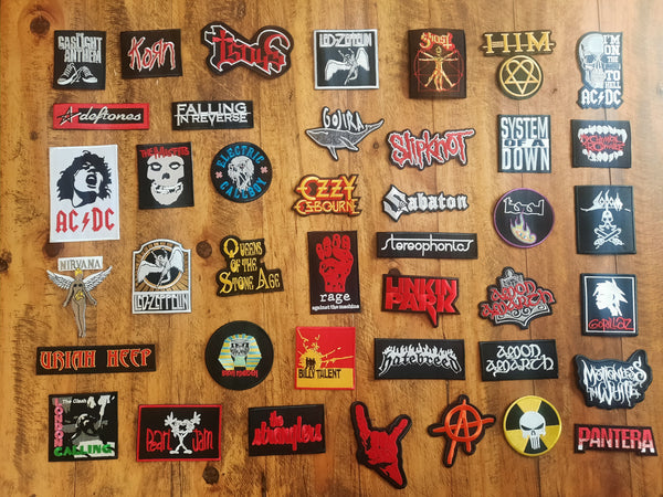 Iron on music patches