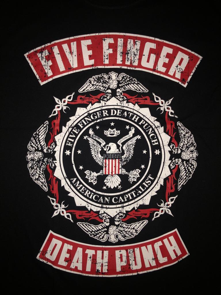 Five Finger Death Punch T-shirt - Red- RCK063 Secondary image