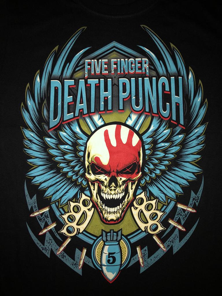 Five Finger Death Punch T-shirt - Blue- RCK054 Secondary image