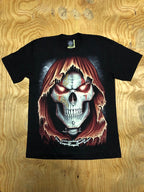 Skull t-shirt- Red Cowl- SK36