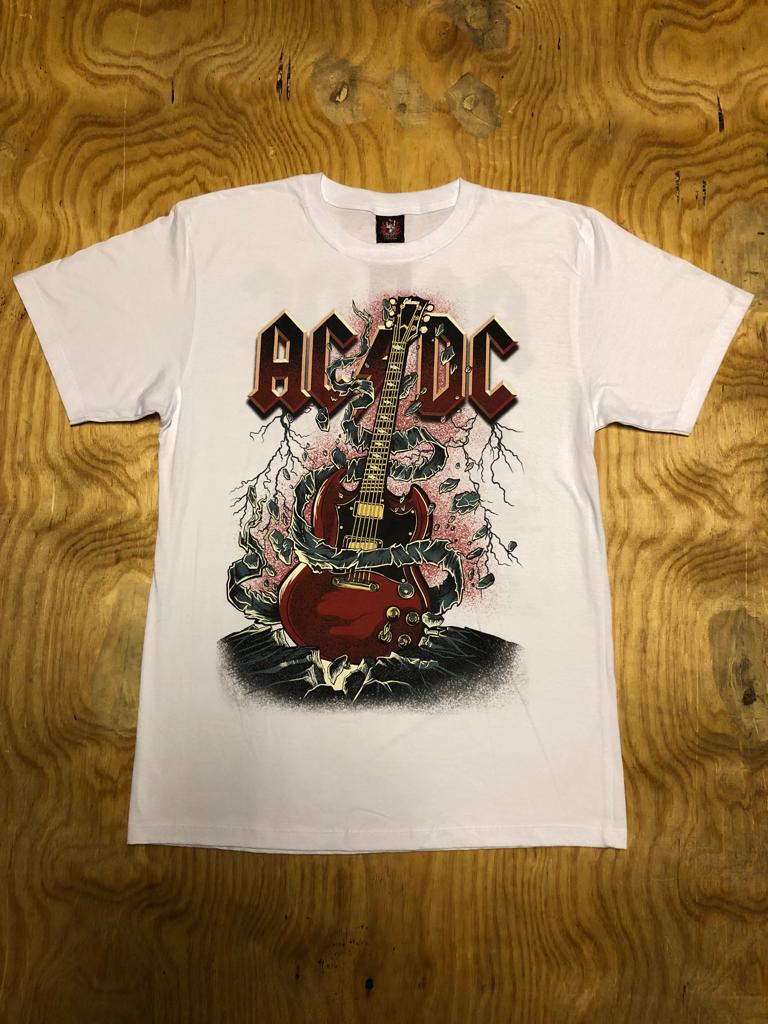 AC/DC - Guitar - White