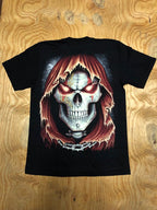 Skull t-shirt- Red Cowl- SK36