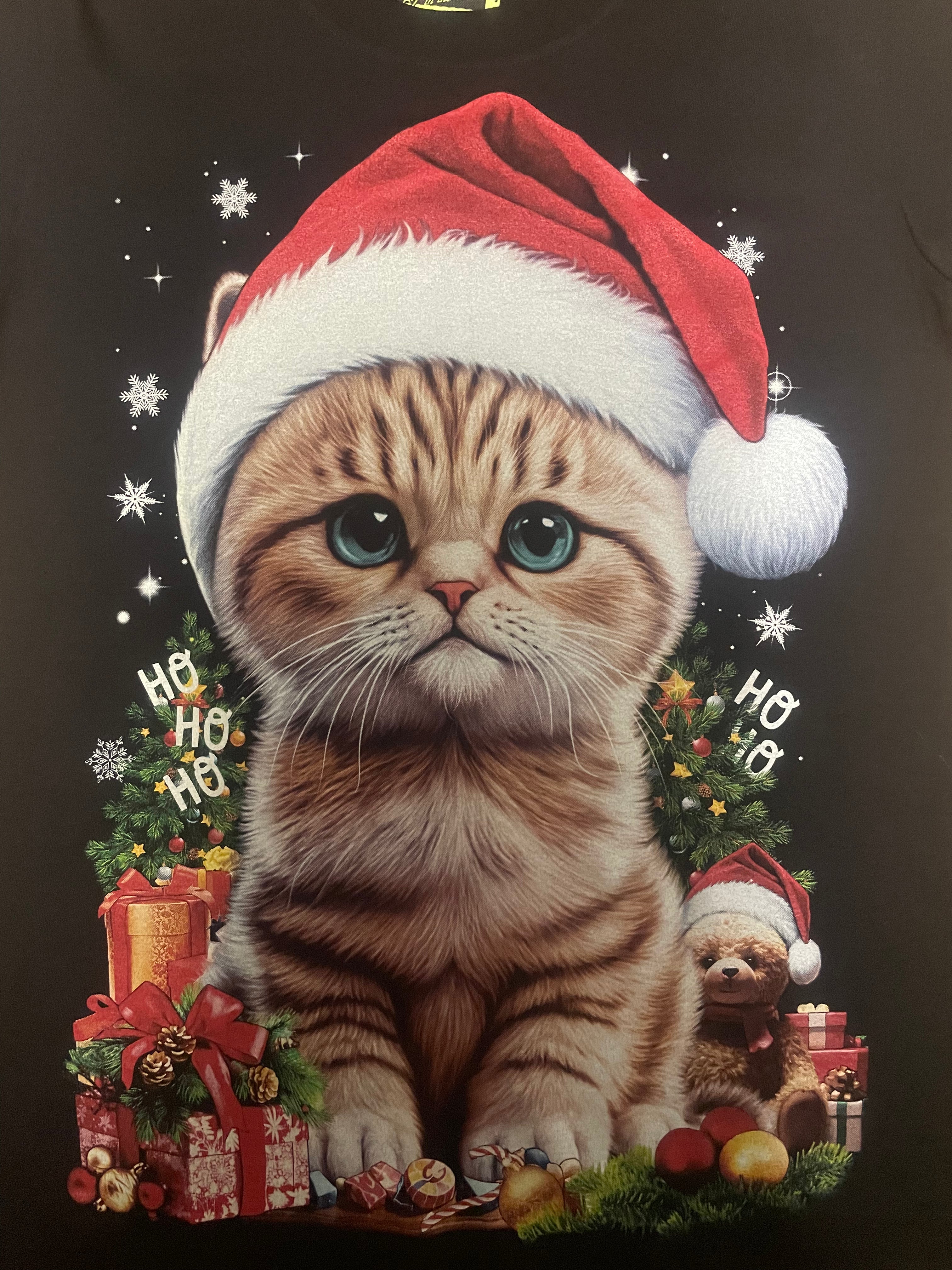 Cat T-shirt - Christmas - CAT02 Secondary image
