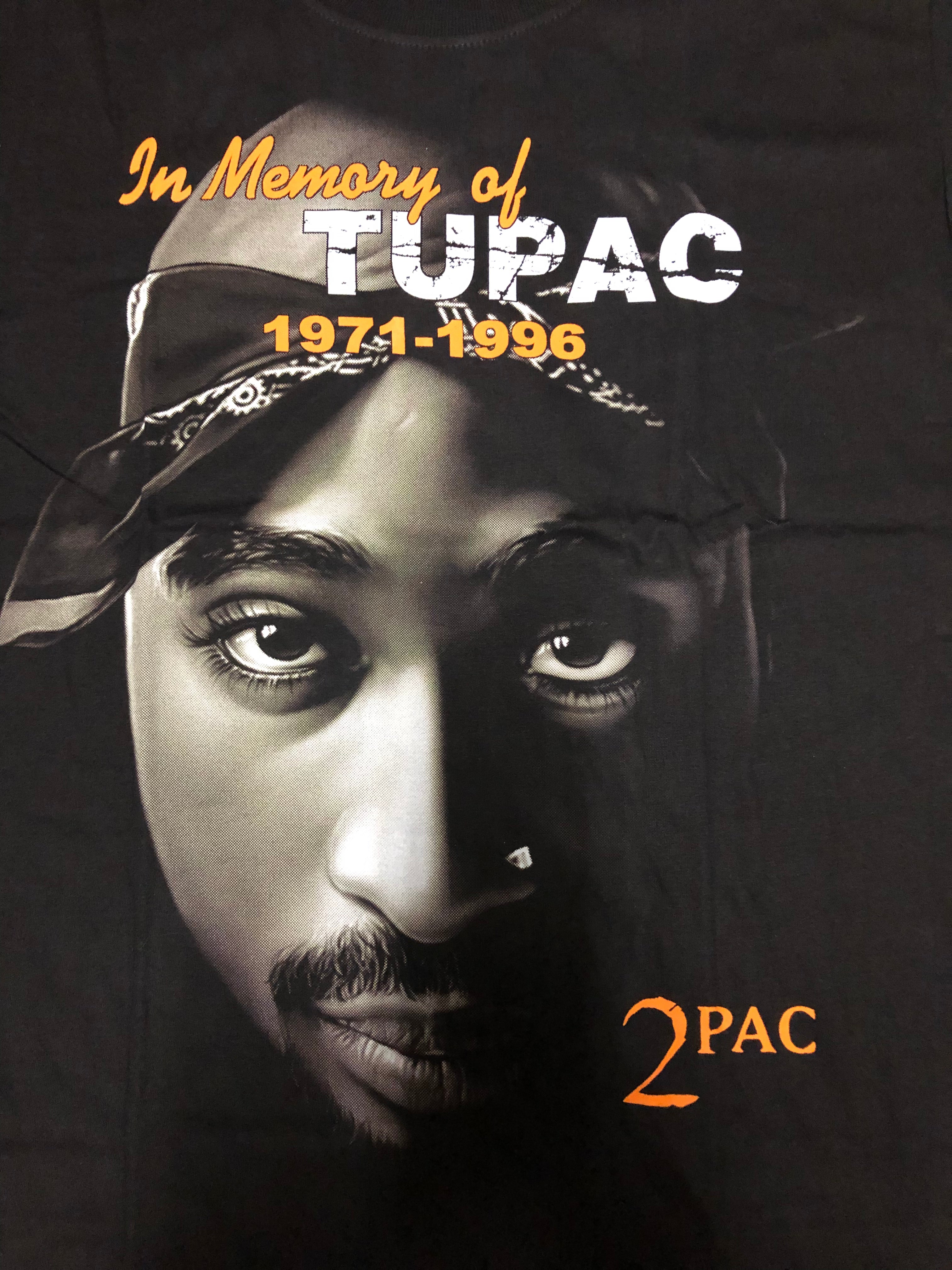 Tupac t-shirt- Orange - HH37 Secondary image