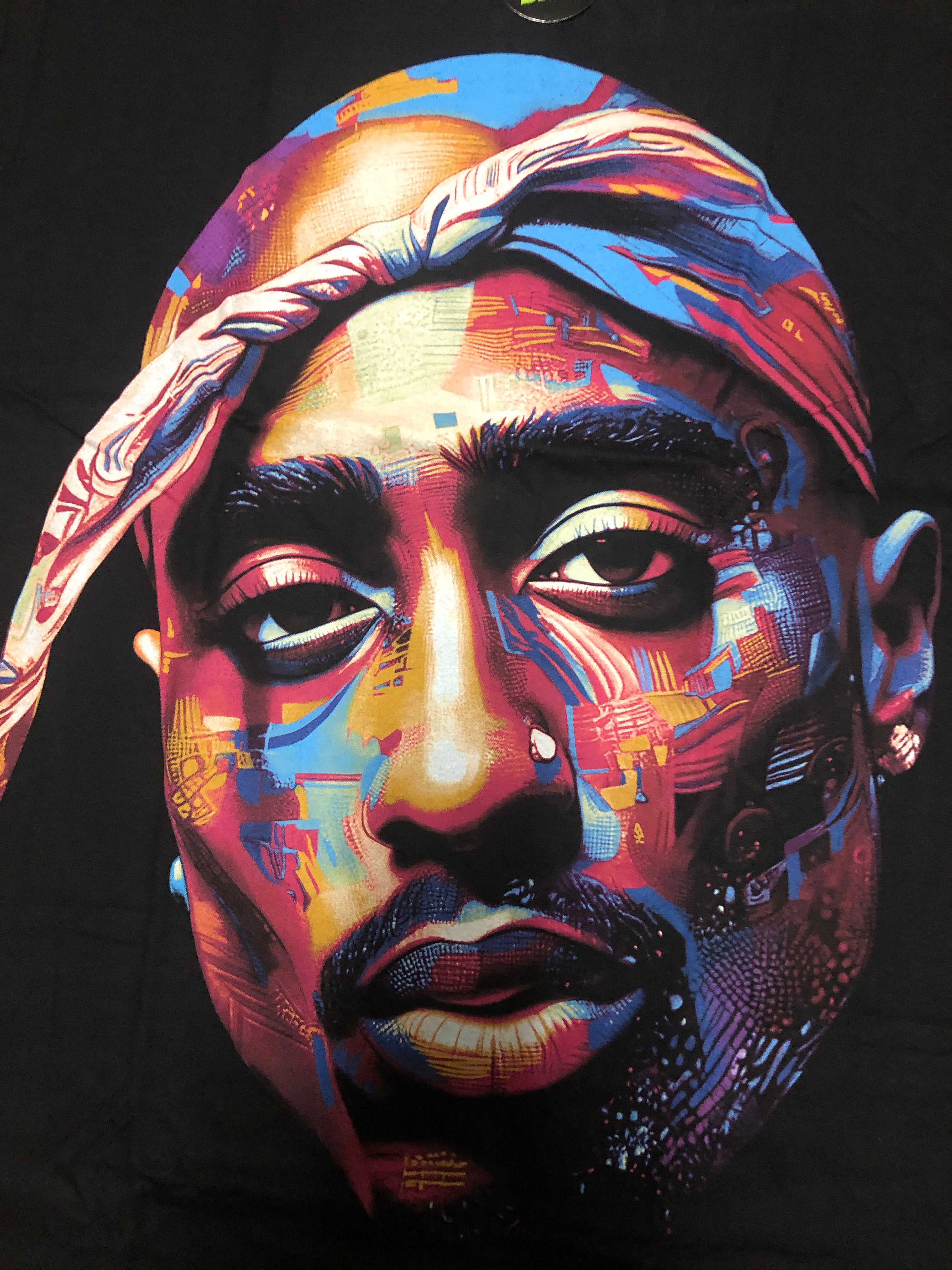 Tupac t-shirt- Lazer - HH39 Secondary image