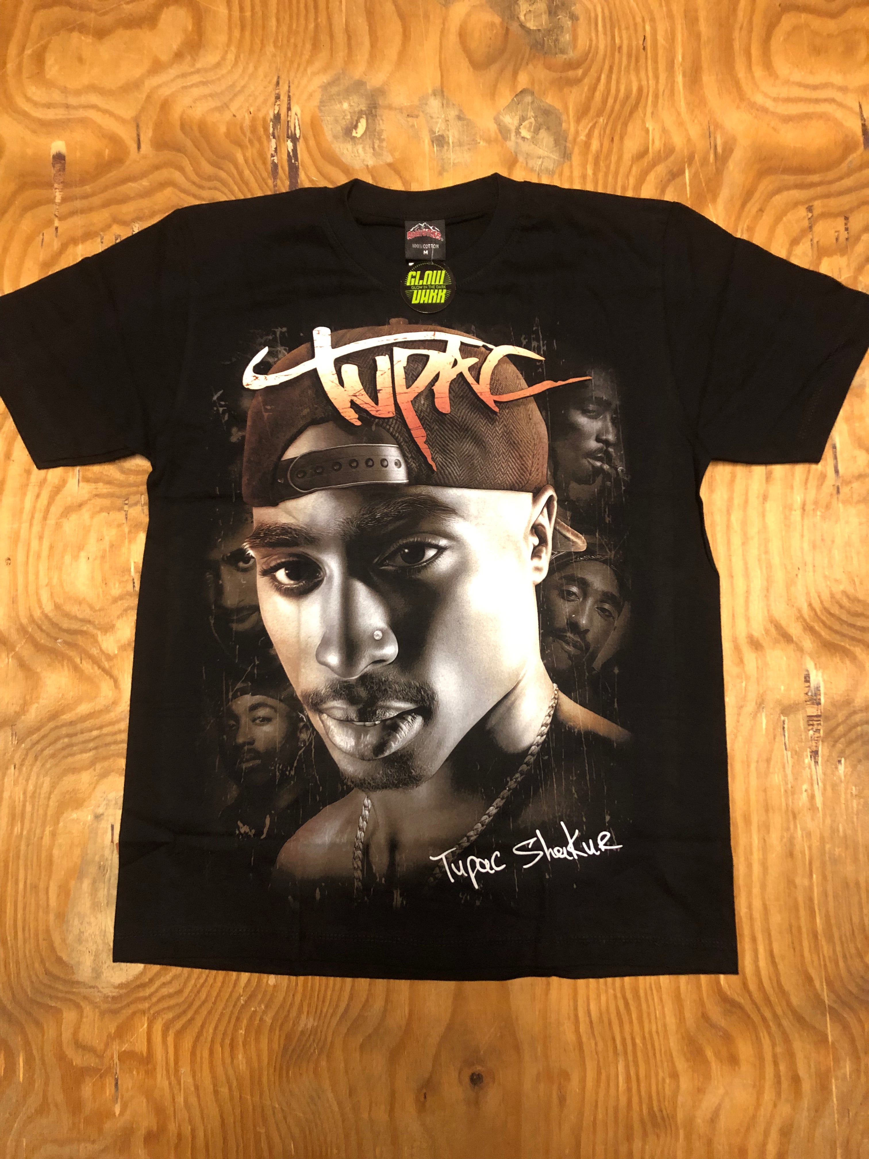 Tupac t-shirt Glow in the dark - Brown - HH40