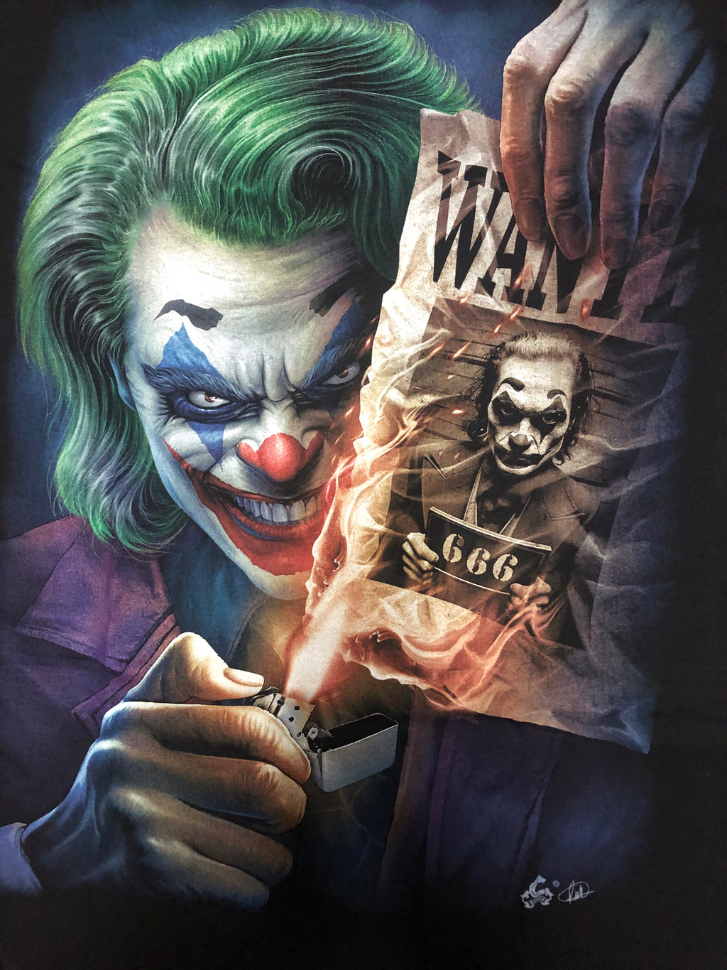 Joker t-shirt - Burning card- NO45