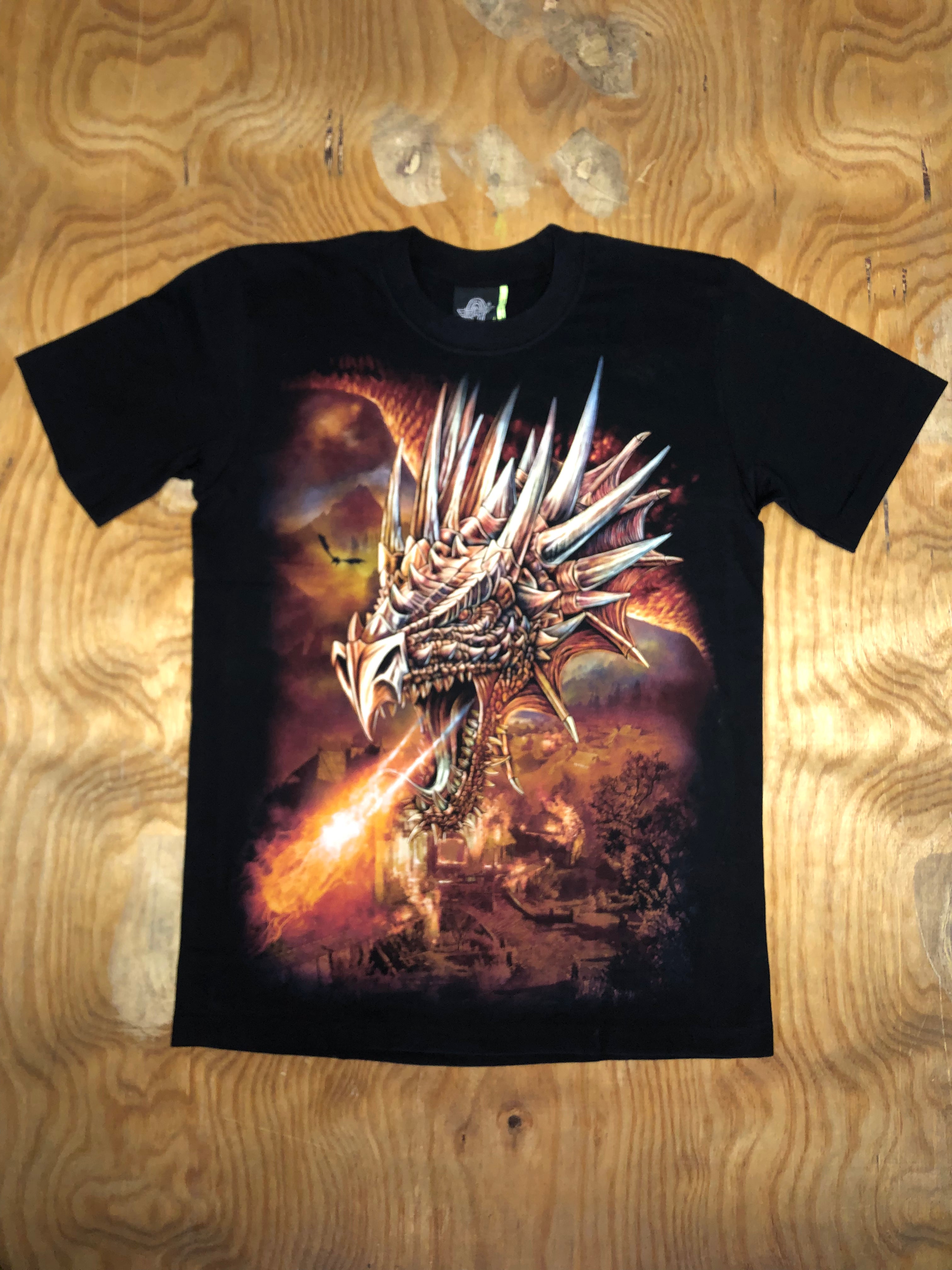 Dragon T-shirt - Flying Fire - NO47 Main image