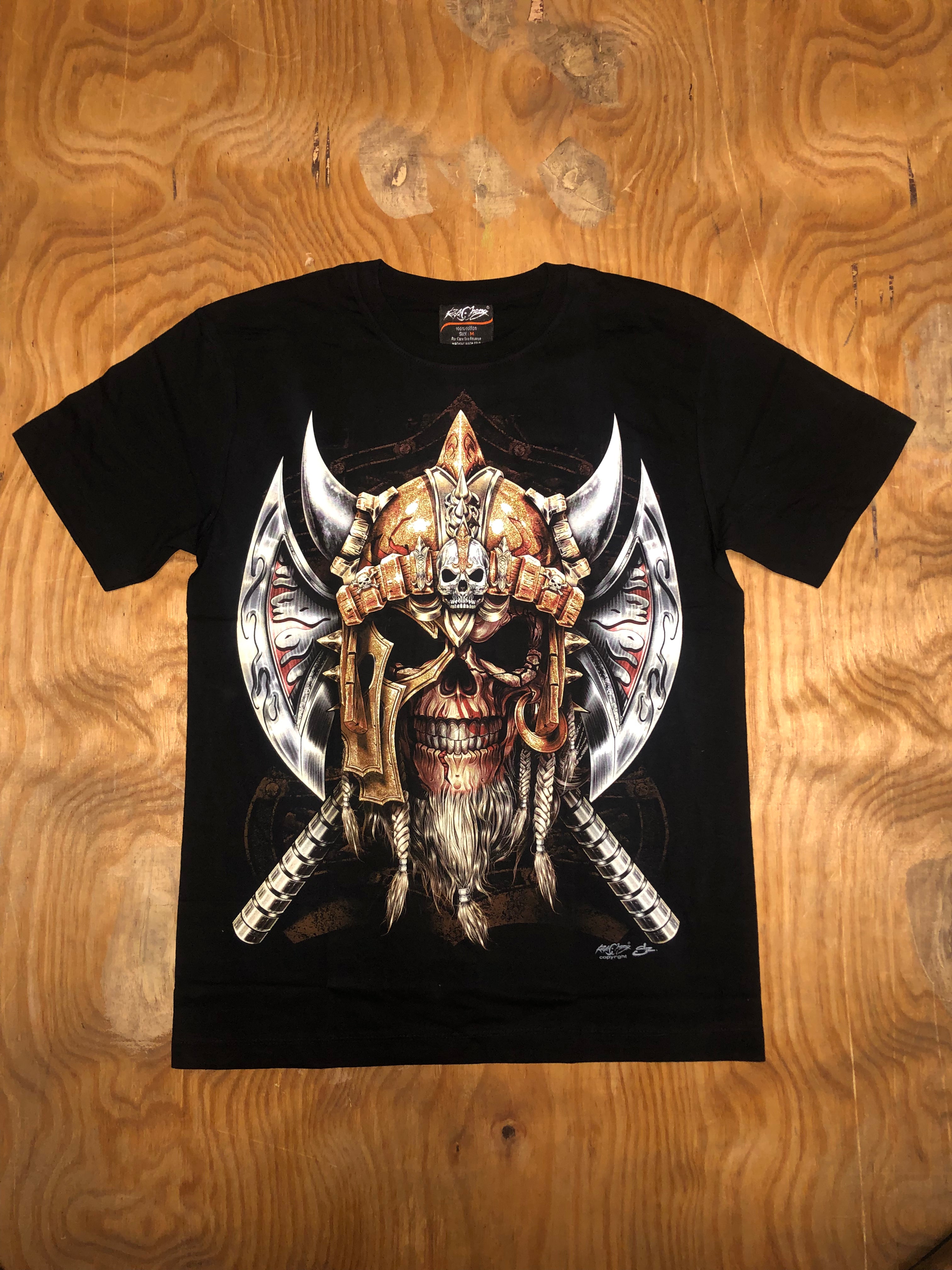 Skull Viking t-shirt - 2 Blades- SK07