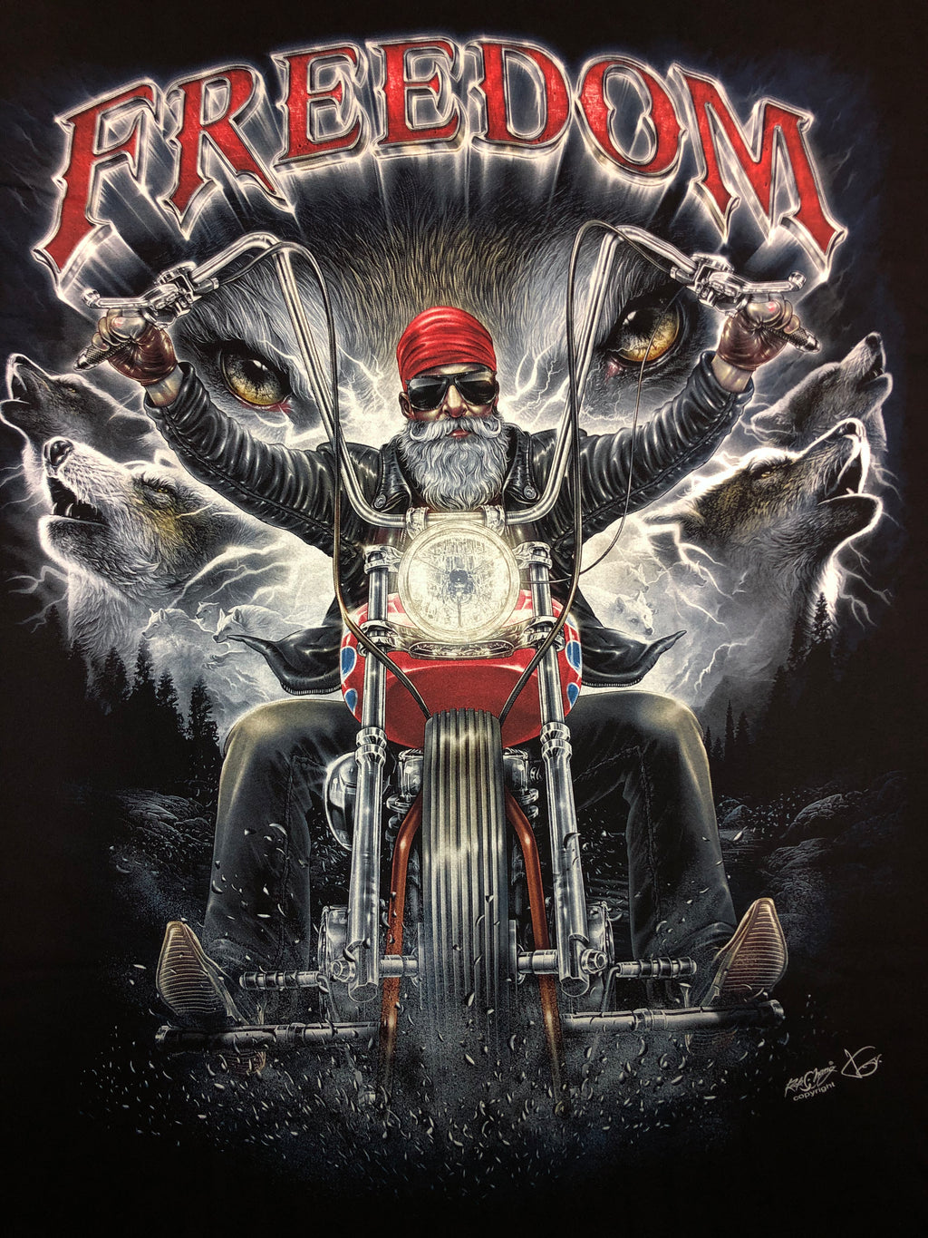 Biker T-shirt - Freedom Rider