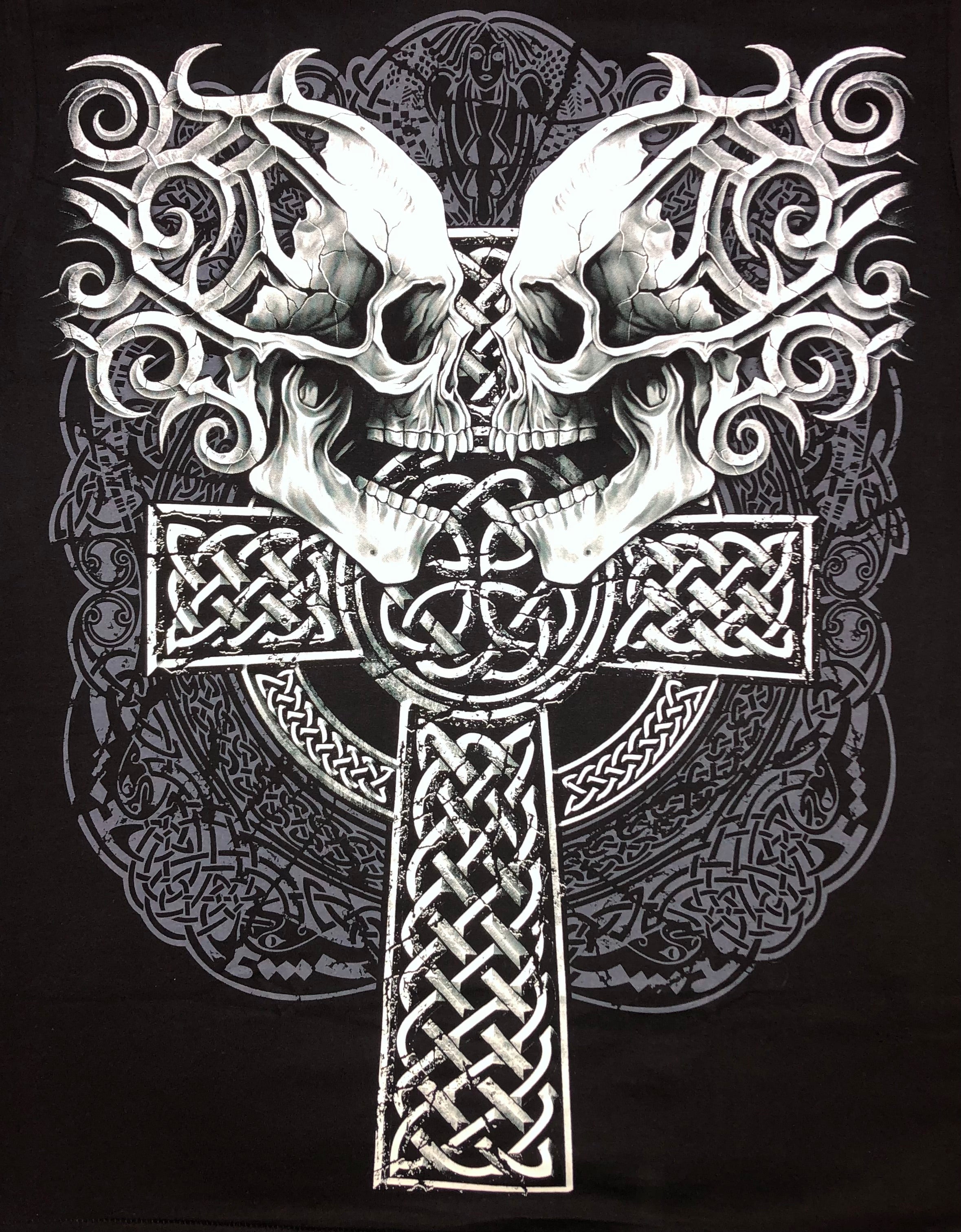 Skull - 2 Skulls and Cross - SK14 Secondary image