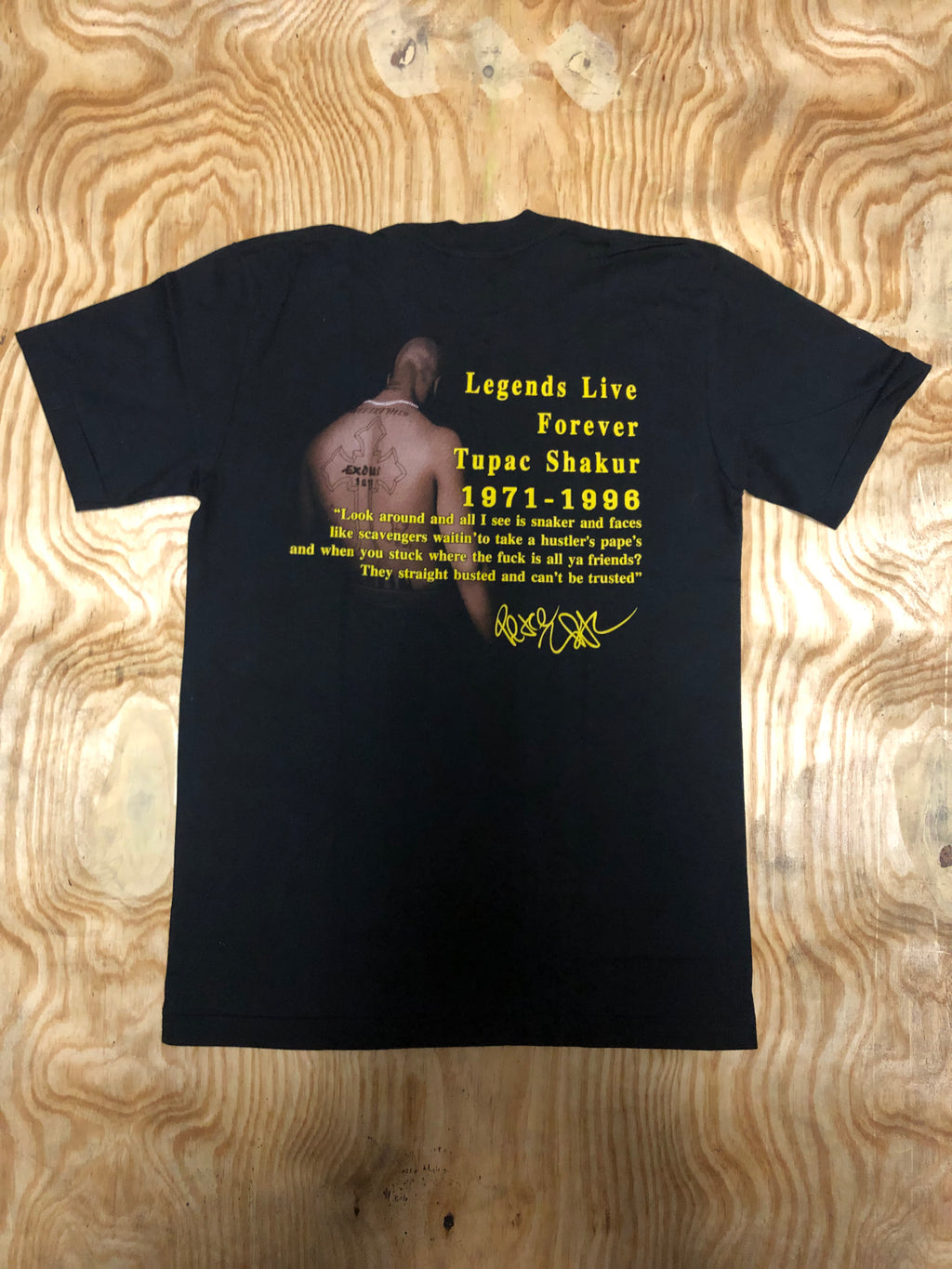 Tupac t-shirt - Yellow - HH09