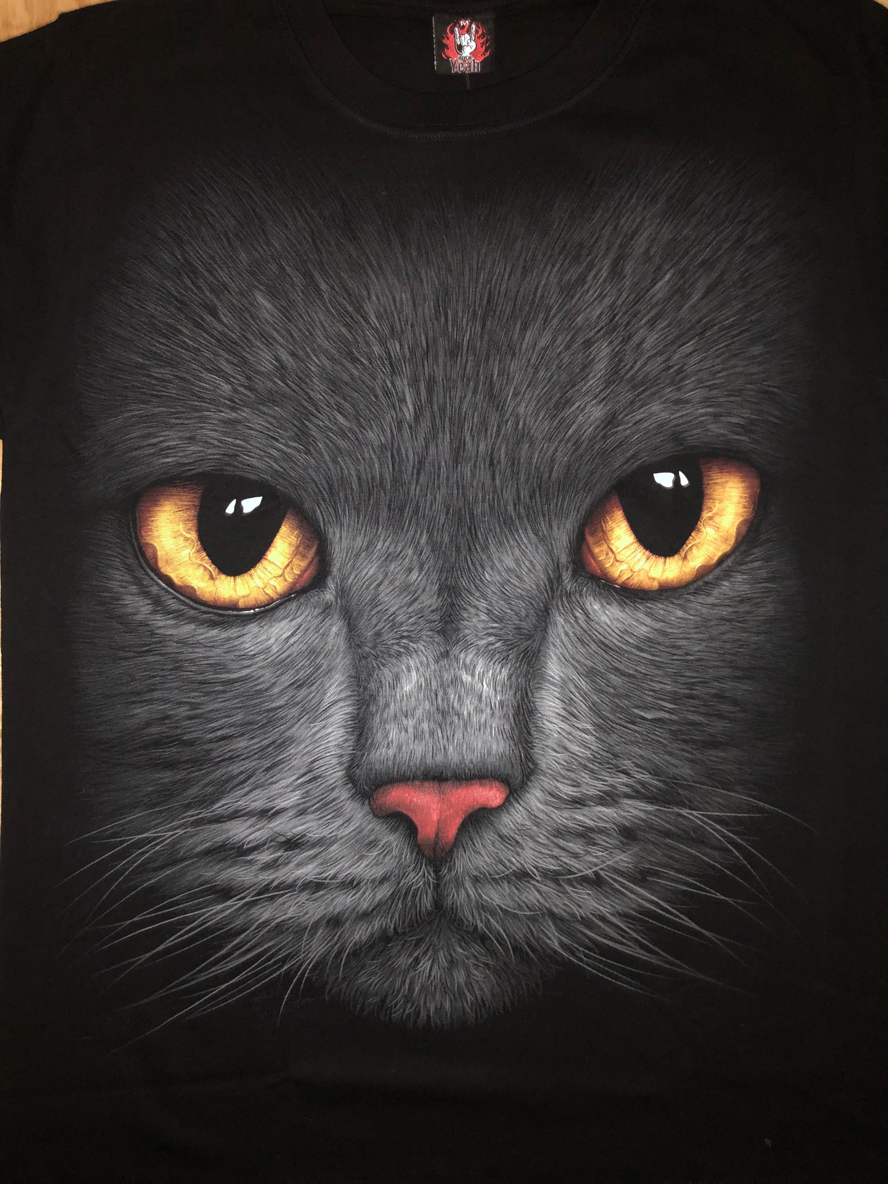 Cat T-shirt - Yellow Eyes - CAT04 Secondary image